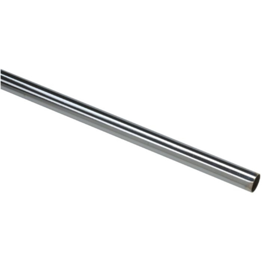 TUBE RIDEAUX ROND CHROME 