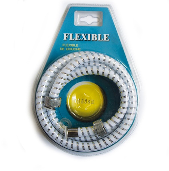 FLEXIBLE DE DOUCHE 1.5 M BLANC
