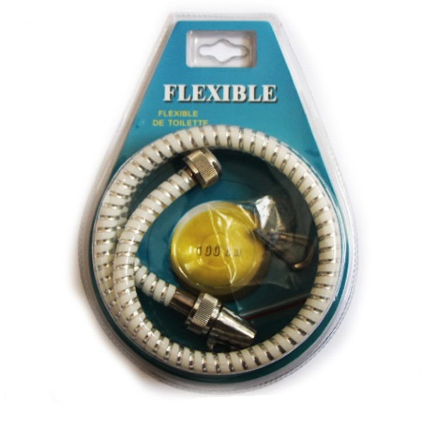 FLEXIBLE DE TOILETTE 1M BLANC