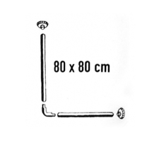 TRINGLE RIDEAUX COUDÉ 80X80