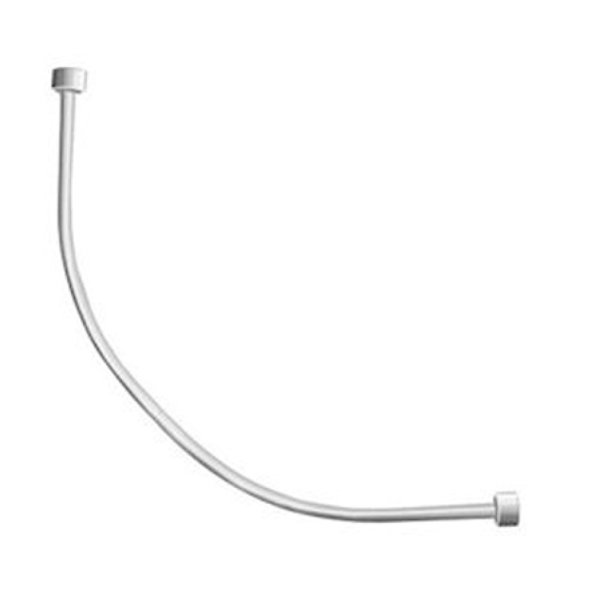 TRINGLE DE RIDEAU DE DOUCHE COUDE