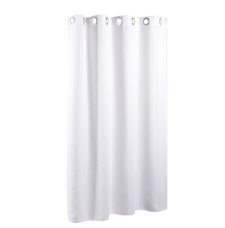 RIDEAU DE DOUCHE UNIE BLANC   
