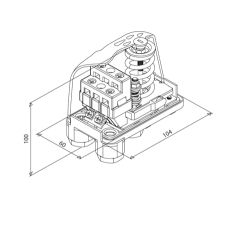 PRESSOSTAT MONOPHASÉ ÉCROU LIBRE 