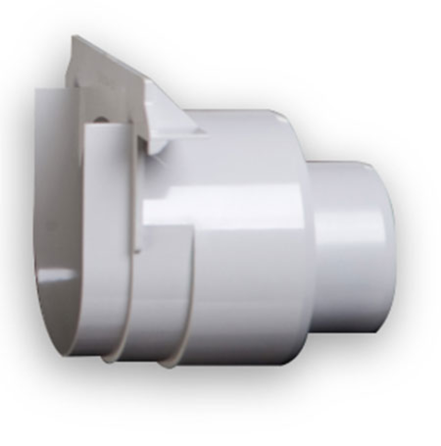 BOUCHON/SORTIE CANIVEAU DE GARAGE PVC GRIS 