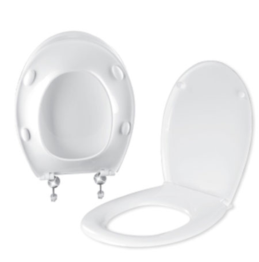 ABATTANT LUX ALEGRIA AVEC CHARNIERE INOX 