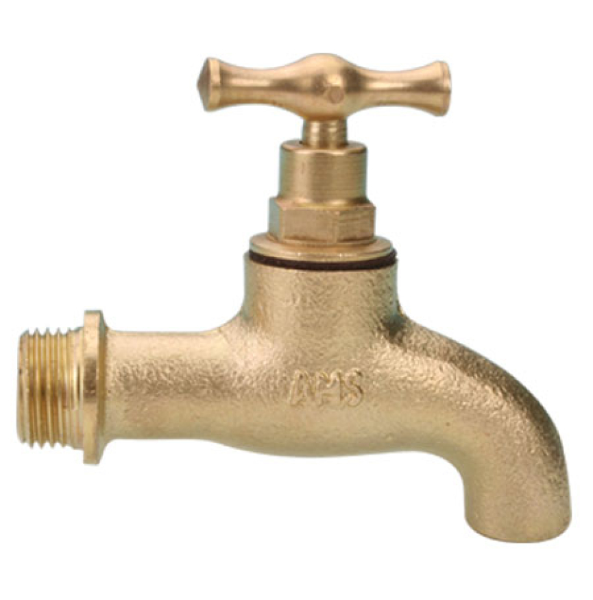 ROBINET DE PUISAGE JAUNE ET CHROME 15x21