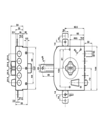 SERRURE H/S 4P 440 POTENT 
