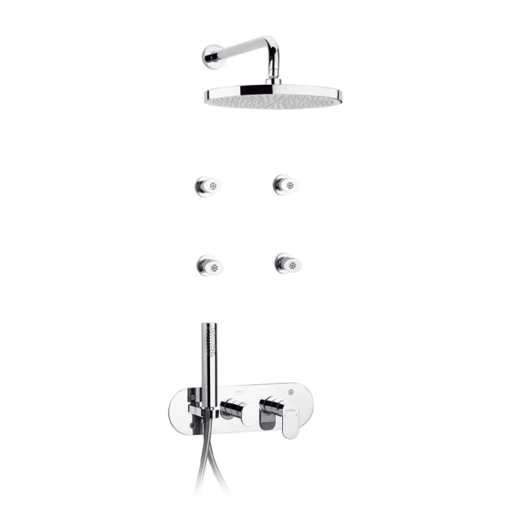 MITIGEUR DE DOUCHE ENCASTRÉ AVEC INVERSEUR HYDROMASSAGE SÉRIE SFAX