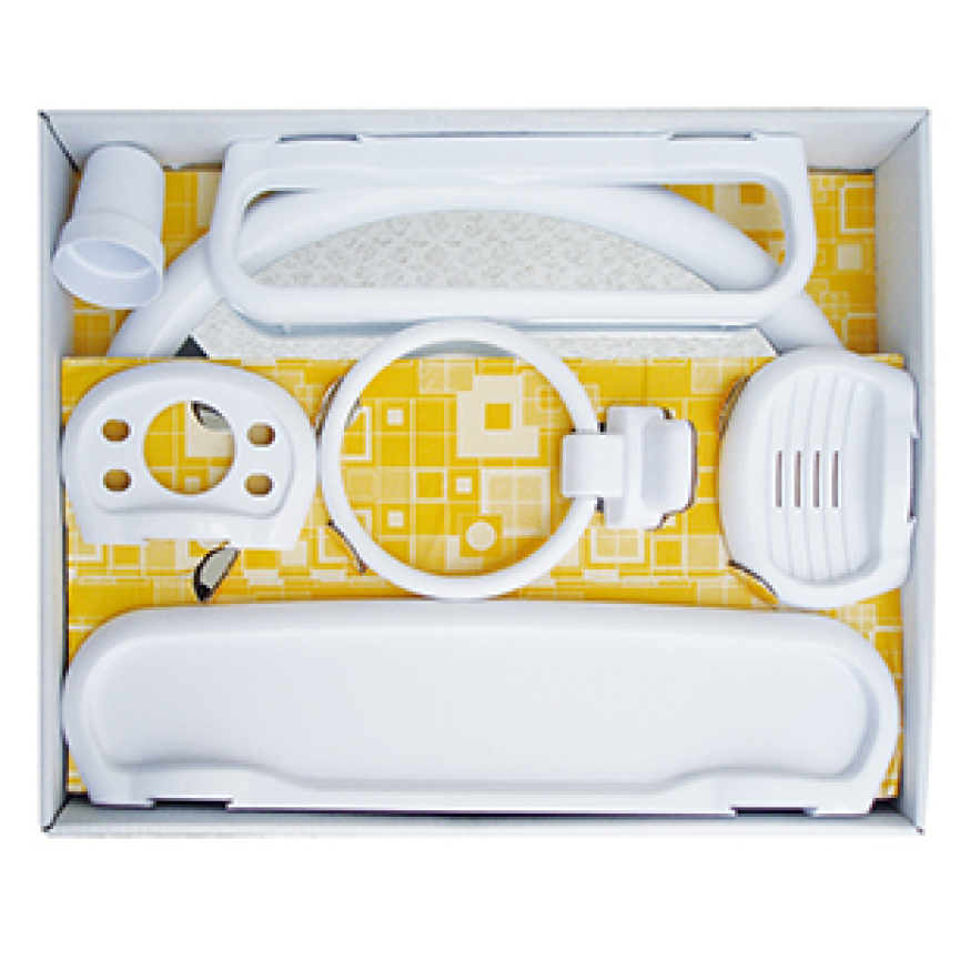 ENSEMBLE DE SALLE DE BAIN 6 PIÈCES BLANC LUXPLAST.