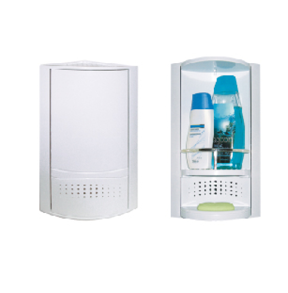 ÉTAGÈRE ANGLE BLANCHE ABS LUXPLAST.