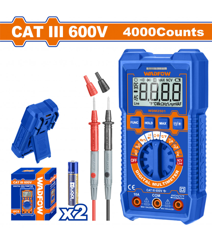 MULTIMETRE DIGITAL 600V WDM2501
