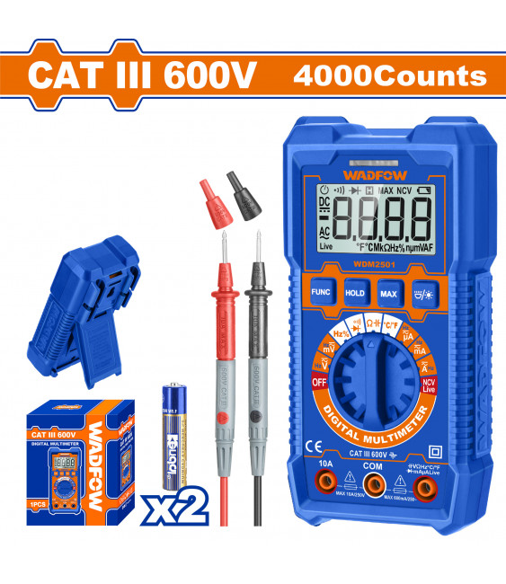 MULTIMETRE DIGITAL 600V WDM2501