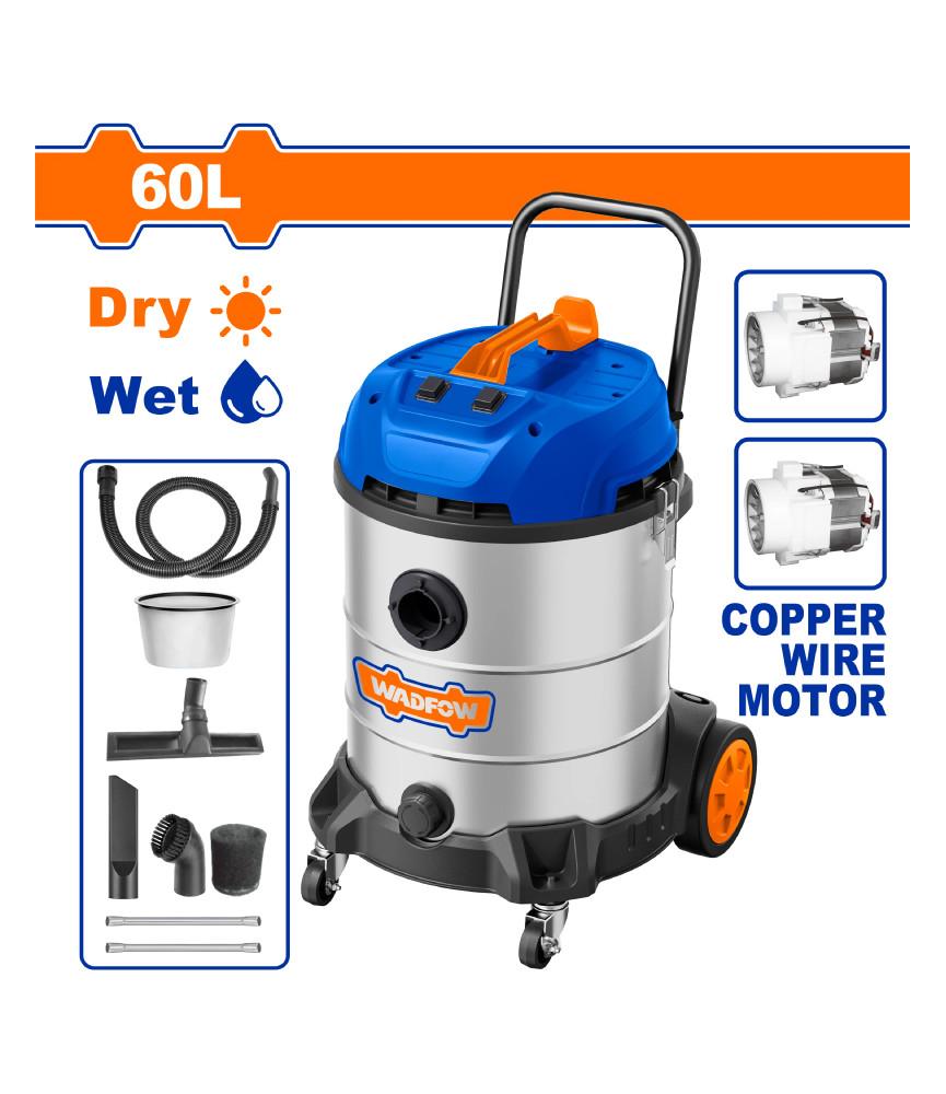 WDF ASPIRATEUR 60L 2X1200W WVR5A60
