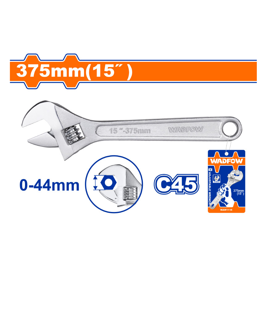 WDF CLE A MOLETTE CHROME 15" WAW1115