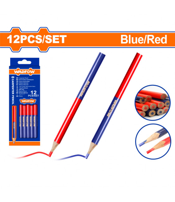WDF CRAYON ROUGE+BLEU 12 PCS  WMQ2512
