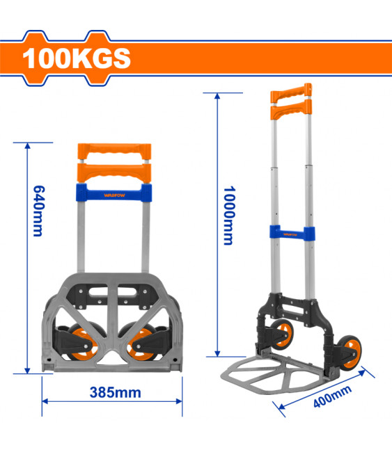 WDF DIABLE PLIABLE 2 ROUE 100KG WWB8A10