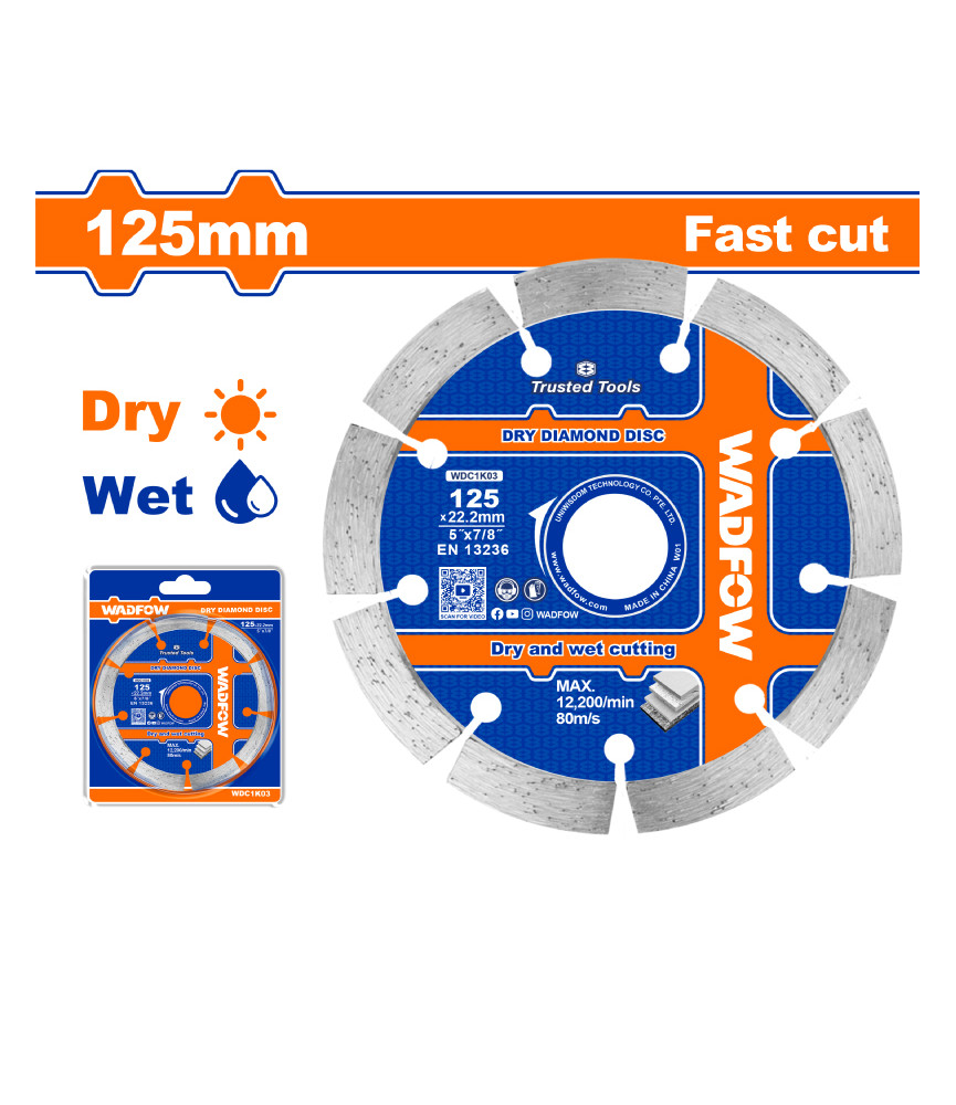 WDF DISQUE DIAM SEGM 125 WDC1K03