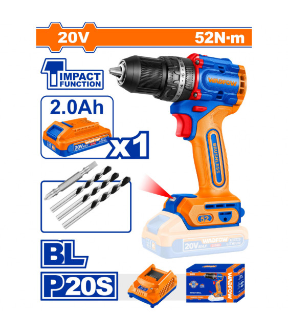 WDF VISSEUSE 20V 52N.m +4ACCESS WCDP5282