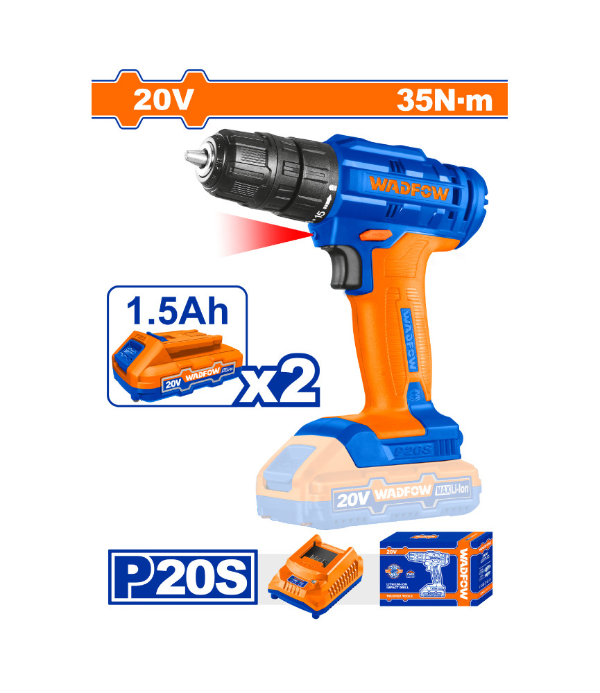 WDF VISSEUSE 20V 50N.m 2BATT WCDP552