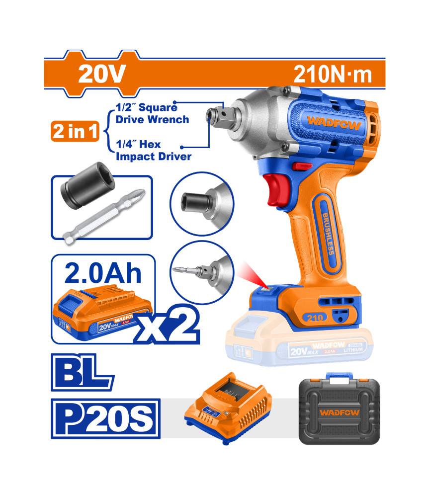 WDF VISSEUSE 20V 2EN1 210N.m WCD3B21