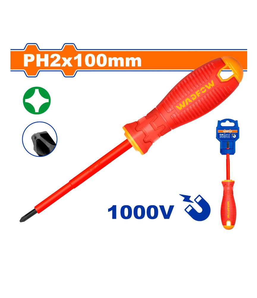 WDF TOURNEVIS ISOLE PH2X100 WSD7224