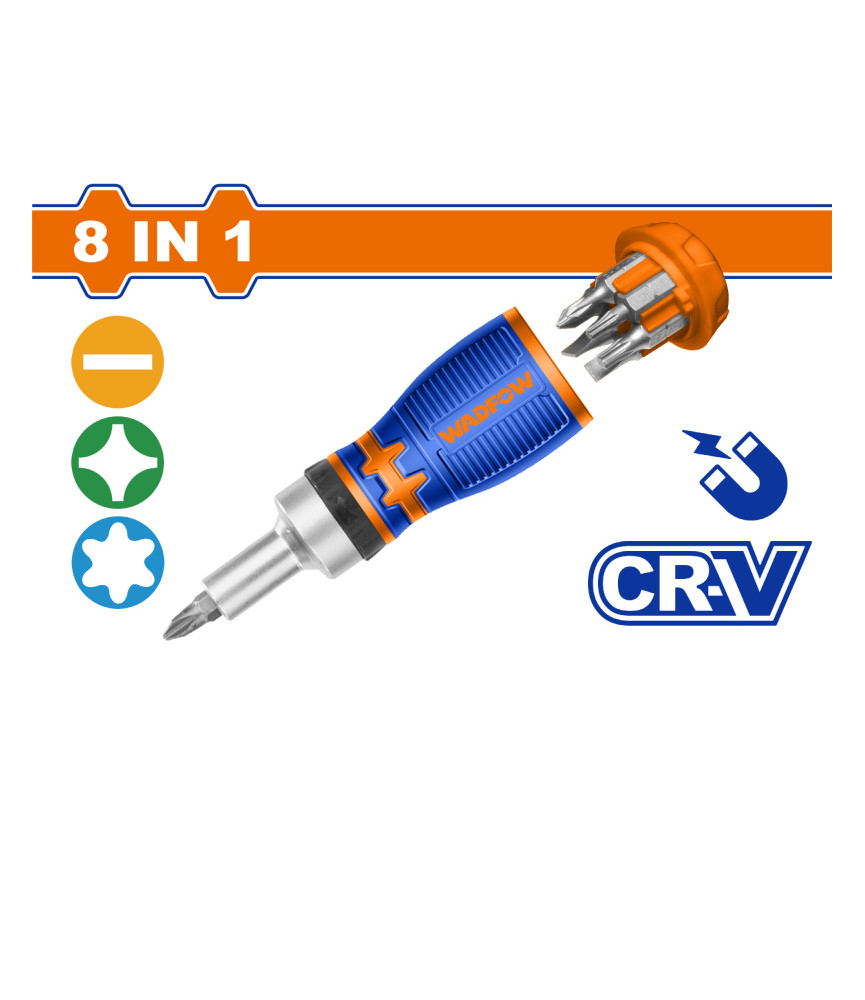 WDF TOURNEVIS 8 EN 1 CR-V WSS8608