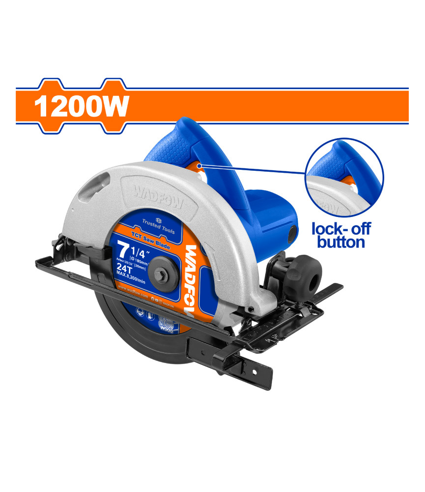 WDF SCIE CIRCUL 185MM 1200W WCW1512001