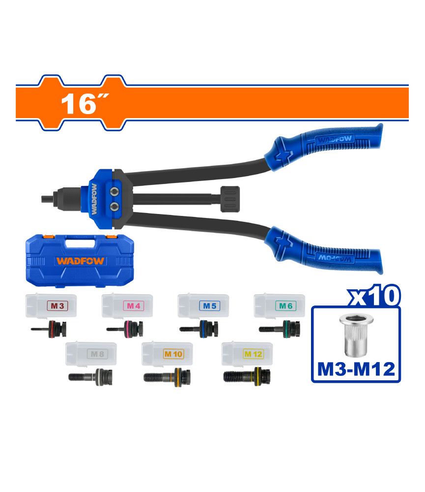 WDF RIVETEUSE A 2 BRAS 16'' 7M WHR5B16