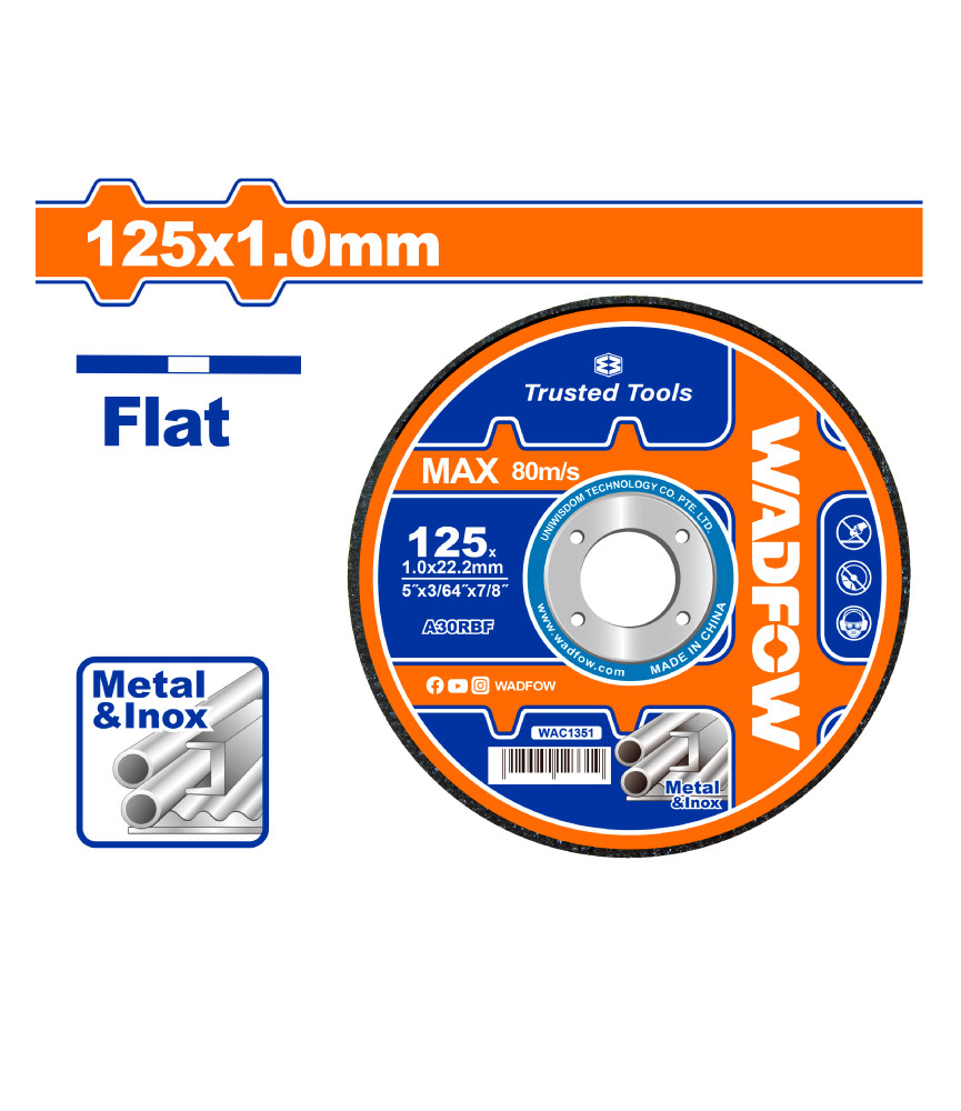 WDF DISQUE INOX 125X1 WAC1351