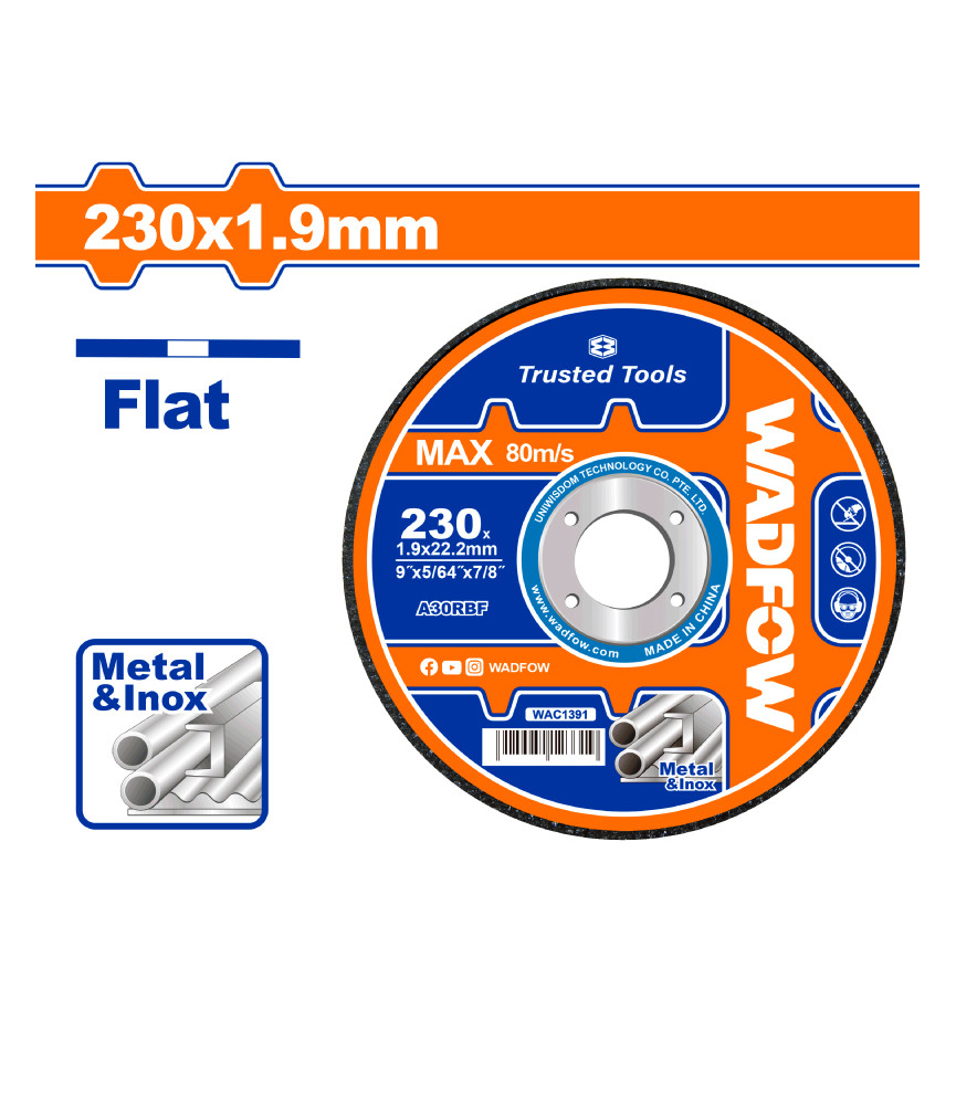 WDF DISQUE INOX 230X1.9 WAC1391