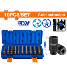 WDF JEU 10 DOUILLE 1/2*78MM CR-V WMS2D02