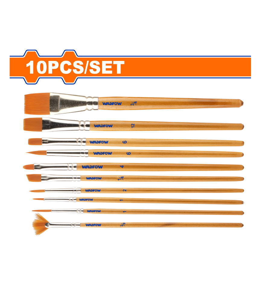 WDF JEU 10 PINCEAUX A FILET WXA1K10