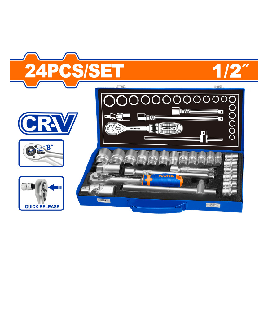 WDF JEU 24 CLE CLIQUET 1/2" CR-V WST2L24