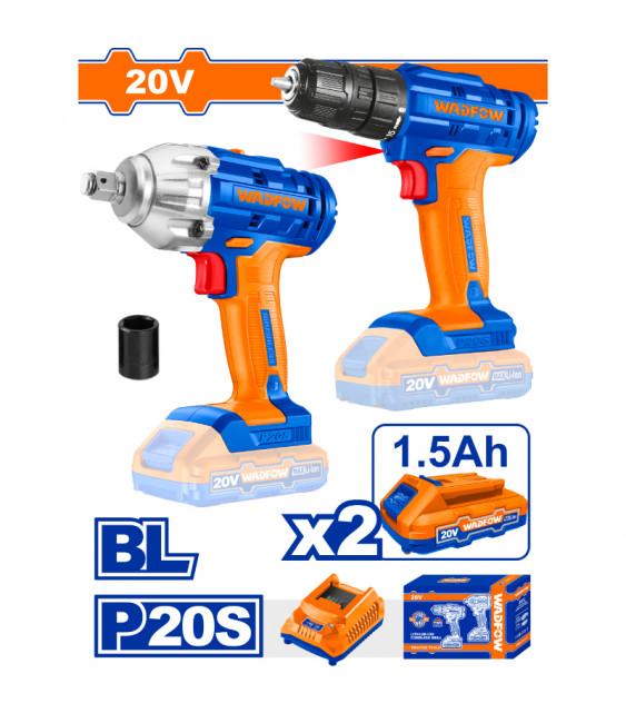 WDF KIT BOULONNEUSE+VISSEUSE 20V WCK2017