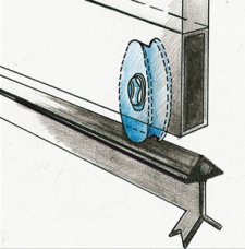 ROUE POUR PORTE COULISSANT 362