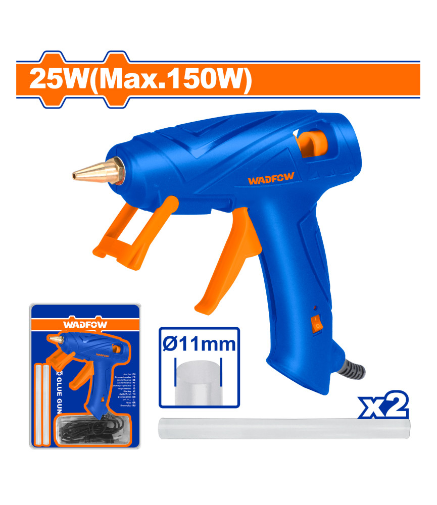 WDF PISTOLET COLLE 150W+2BATON WGL3608