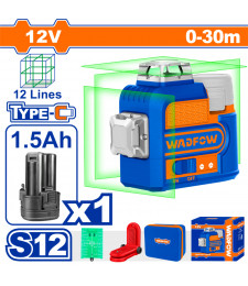WDF NIVEAU LASER 3D 30M 12 LIGNE WLE8M12