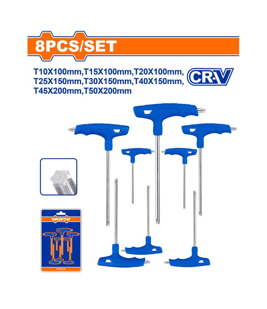 WDF JEU 8 CLE TORX A POIG CR-V WHK3481
