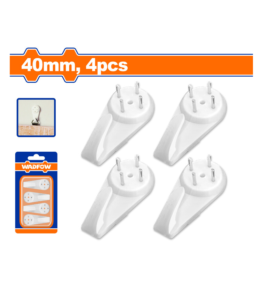 WDF JEU 4 CROCHET ABS 40MM WPHK1K02