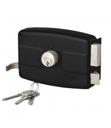 SERRURE TIRAGE NOIR 140 3 TOURS AHRAM