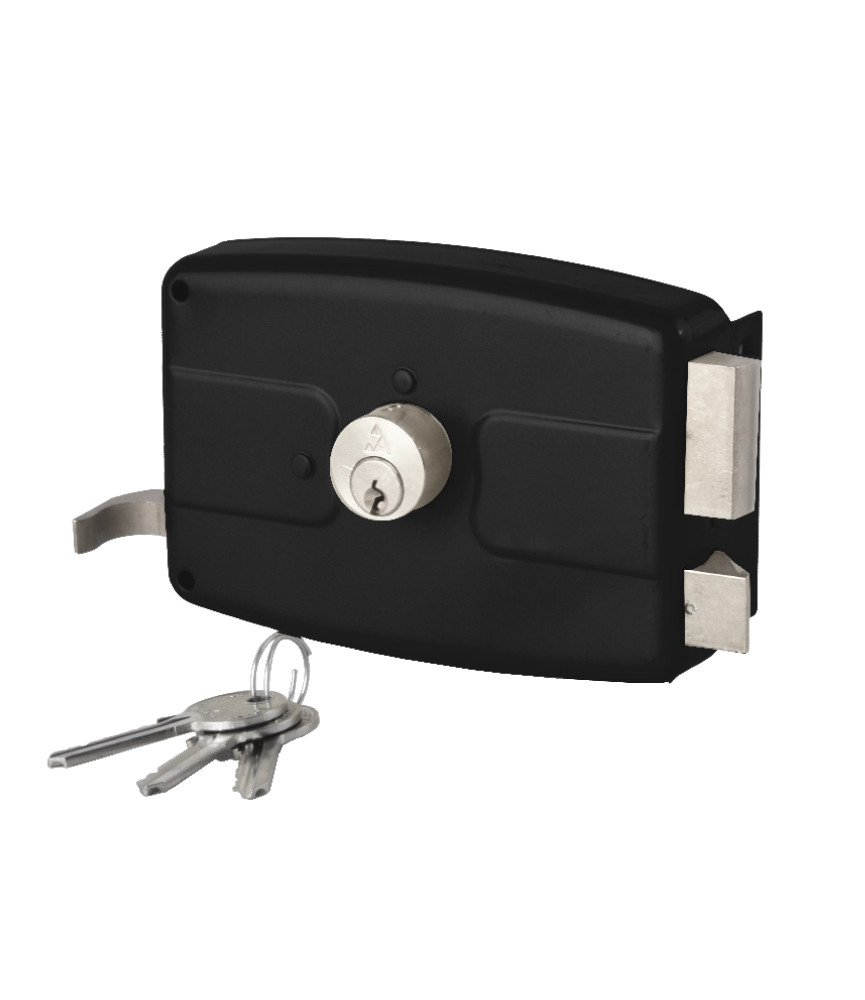 SERRURE TIRAGE NOIR 140 3 TOURS AHRAM