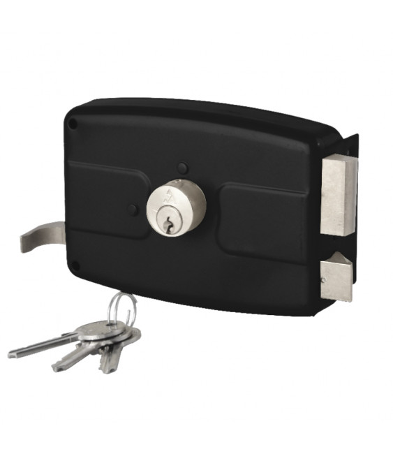 SERRURE TIRAGE NOIR 140 3 TOURS AHRAM