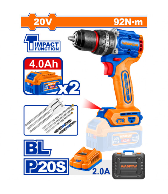 WDF VISSEUSE 20V 92N.m  M/METAL WCDP9281