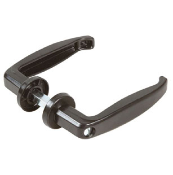 POIGNÉE NOIR POUR PORTE MÉTALLIQUE AVEC VIS 435.