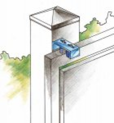 ROULEAU GUIDE NYLON POUR PORTAILS COULISSANTS.