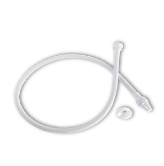 FLEXIBLE DE TOILETTE TRESSÉ BLANC