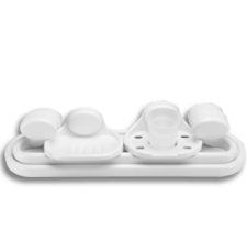 ENSEMBLE DE SALLE DE BAIN 4 PIÈCES BLANC AMS