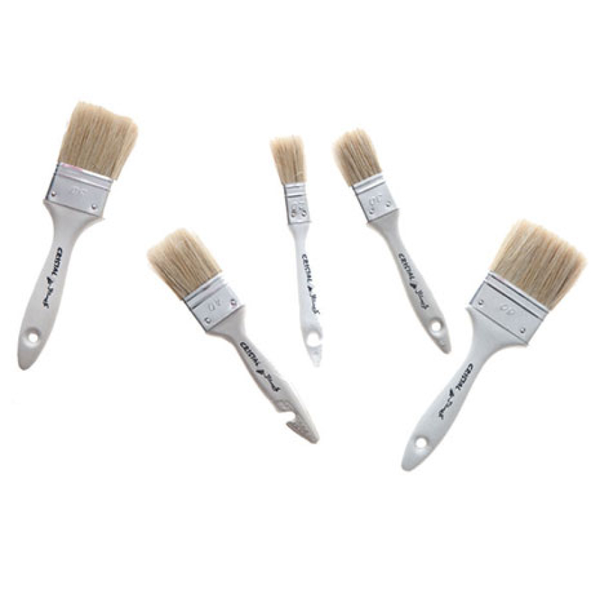 PINCEAU PLAT MANCHE EN PLASTIQUE CRISAL