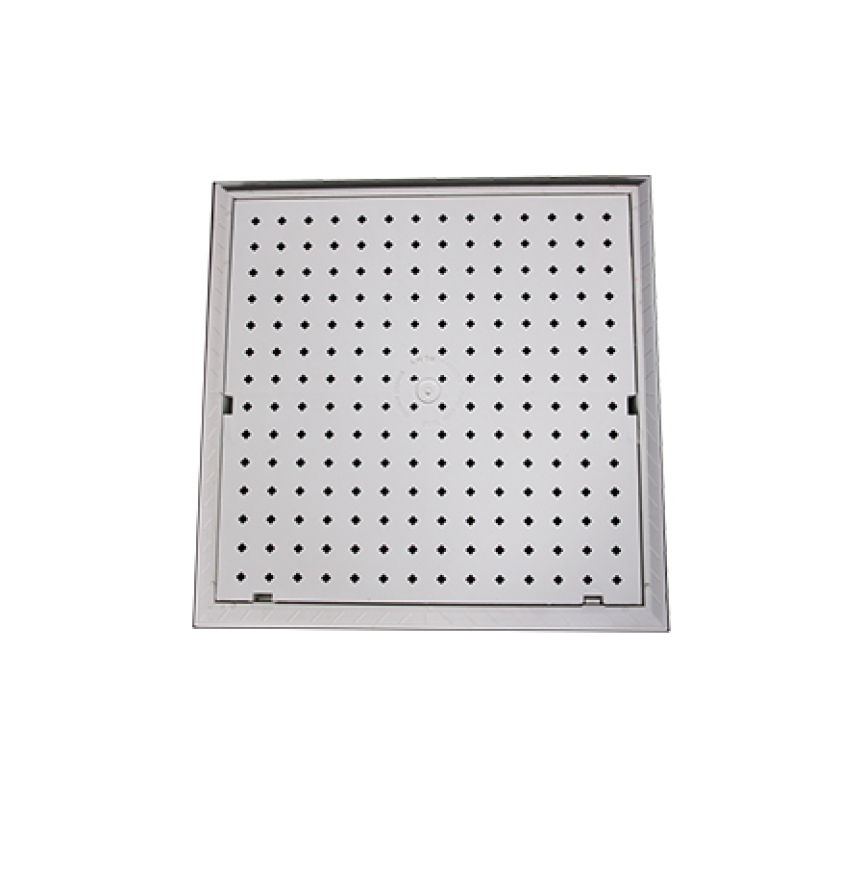 PORTE VISITE 30x30 PLASTIQUE BLANC  
